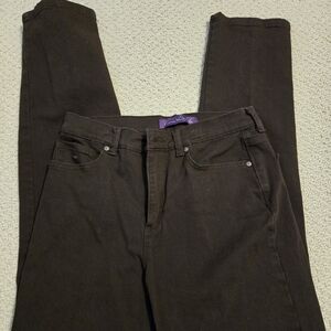 Women's Gloria Vanderbilt Amanda Denim Jeans, Brown, Size 6M